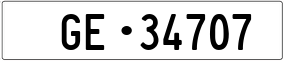 Truck License Plate